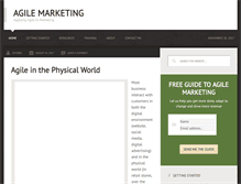 Tablet Screenshot of agilemarketing.net